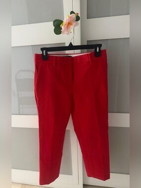 Ann Taylor Red Chinos - Slim Straight Fit